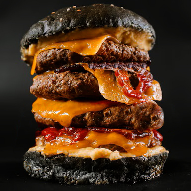 888 Чизбургер тройной - курица (Black)