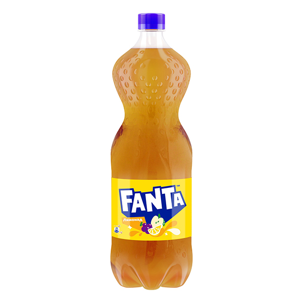 Fanta лимонад лимон, яблоко, виноград 1.75 л