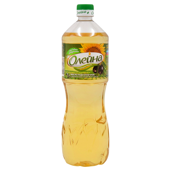 Масло Олейна подсолнечное масло оливковый микс 1 л.
